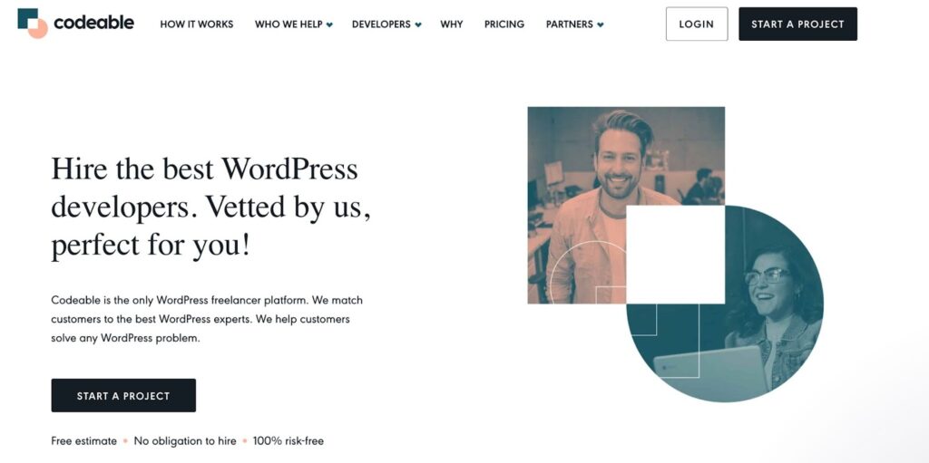 Starting a task on Codeable.io to hire a WordPress expert.