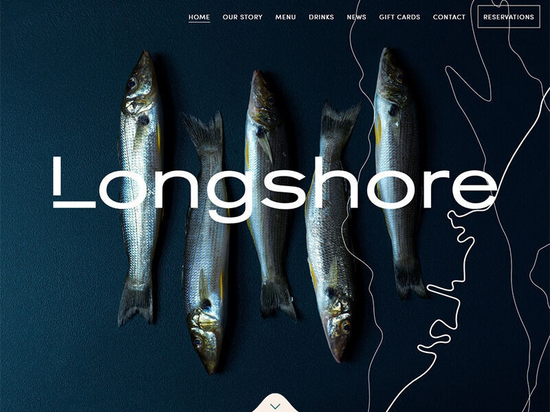 Longshore - Restaurant website