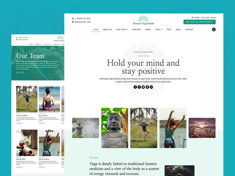 Yoga & Fitness – Elementor Template