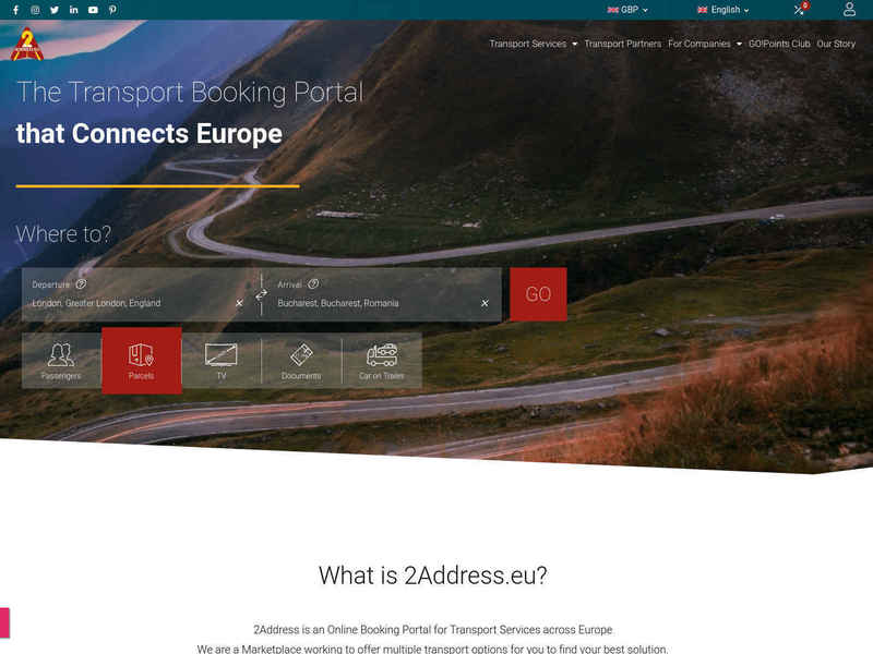 2address.eu - transport services marketplace build with VUE JS