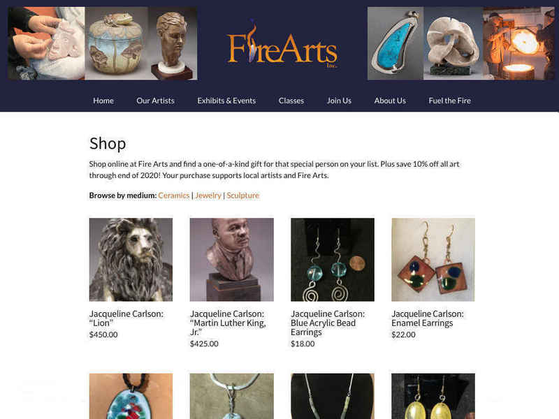 Fire Arts website