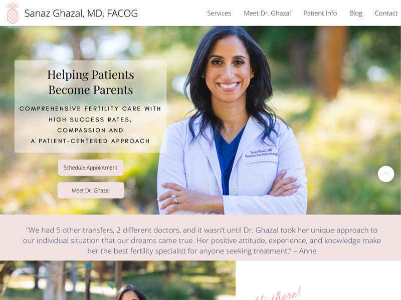 Dr. Sanaz Ghazal MD - A showcase of Dr. Ghazal