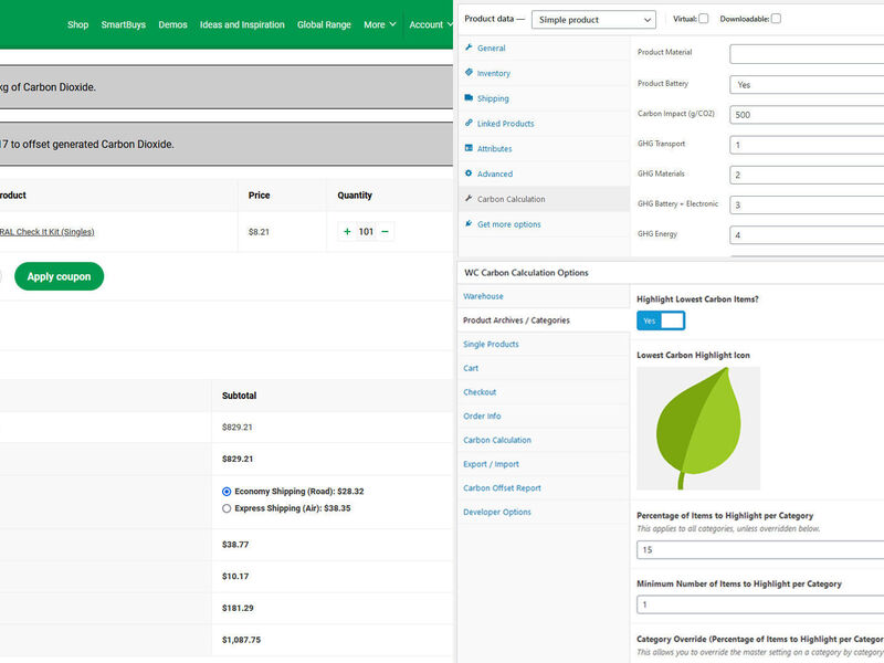 Carbon Offset Calculation Plugin for Prominate.com