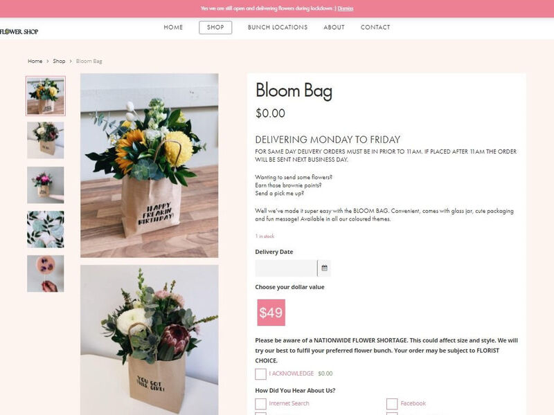 Eden the Flowershop - Website Design & Development