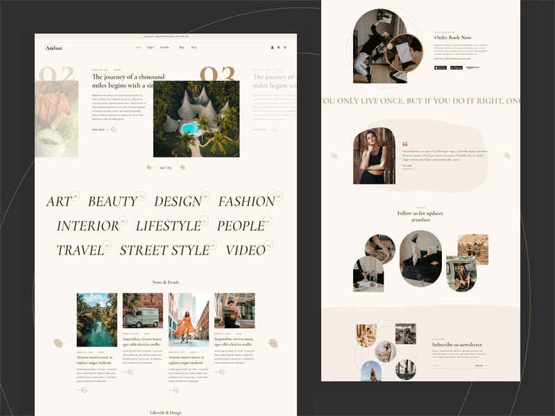 Andaaz - Lifestyle and Travel Blog WordPress Theme