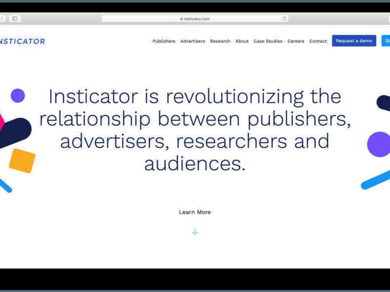 Development of Insticator Marketing Site