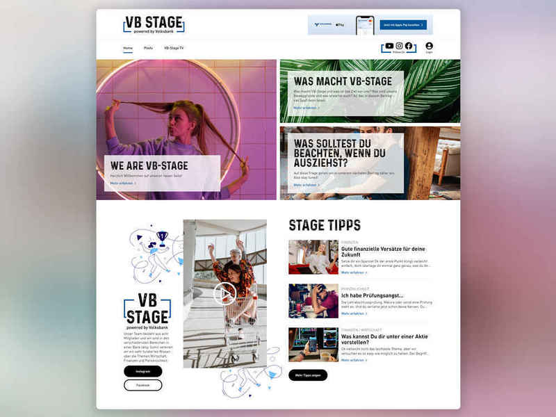 Volksbank Stage Website