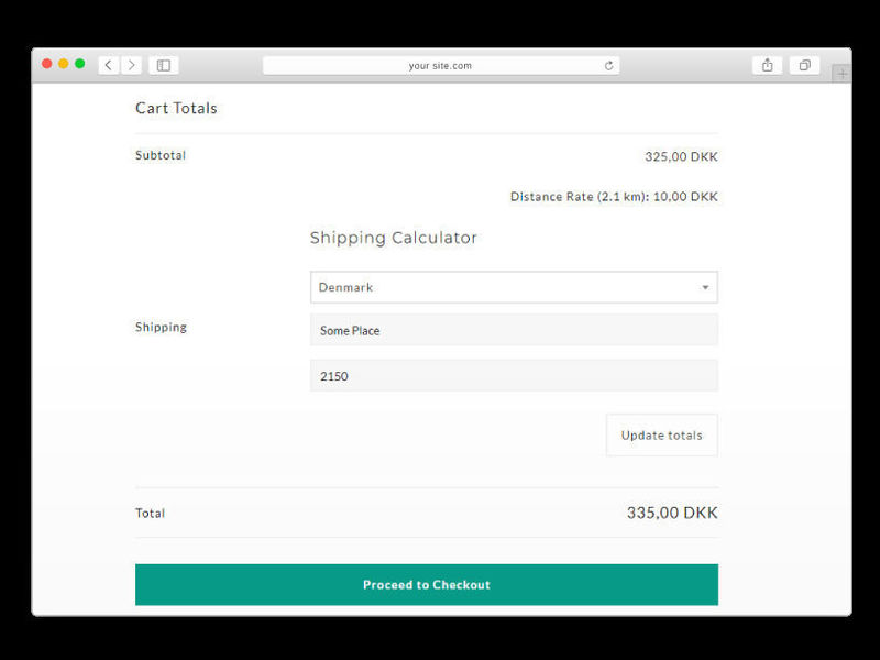 Shipping Rate by Distance