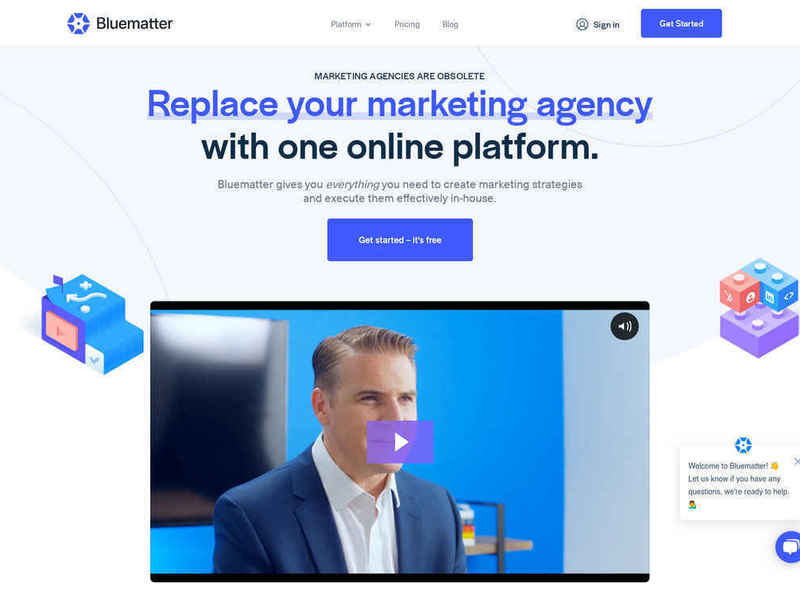 Bluematter Website - Divi build