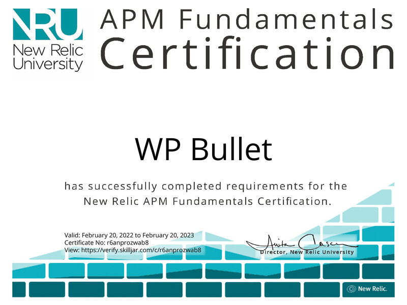 New Relic APM Certified