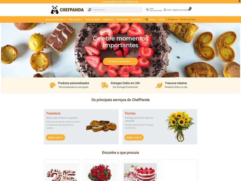 ChefPanda - Portuguese pastry and flowers shop