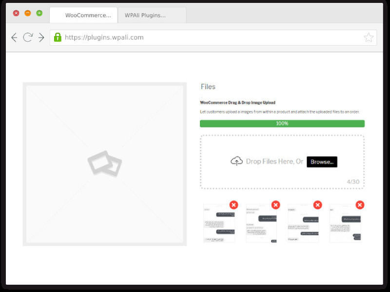WooCommerce Drag & Drop Uploader