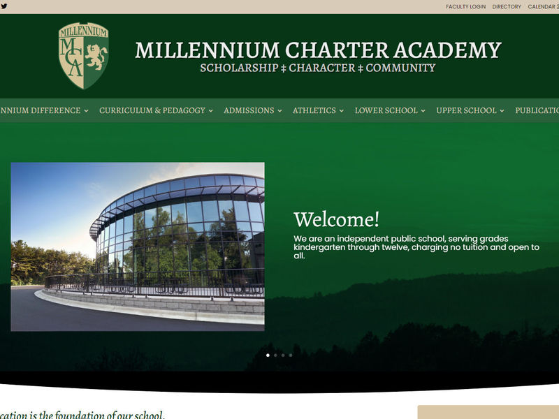 Site Rebuild & Customization for Millennium Charter Academy