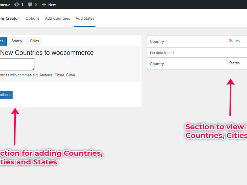 Locations Creator for Woocommerce