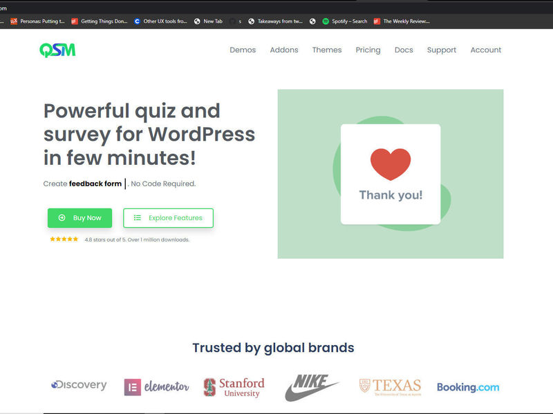 Quiz and Survey Master Plugin.