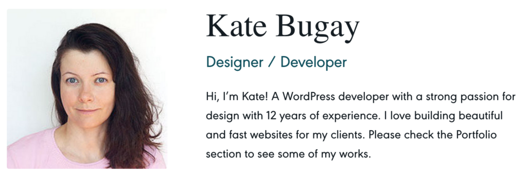 Kate Bugay: Designer and Developer
