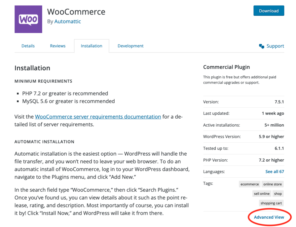 WooCommerce on the Repository 