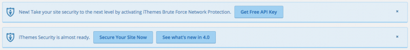 WordPress Security iThemes notice